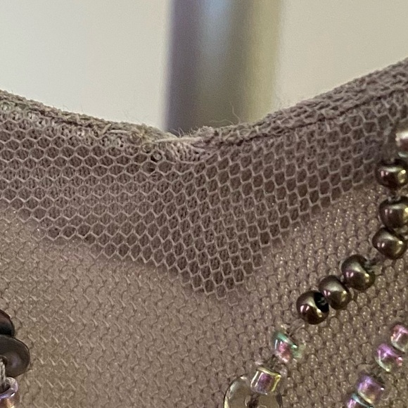 Adrianna Papell Floral Beaded Gown Serenity Multi size 4 - Picture 16 of 16